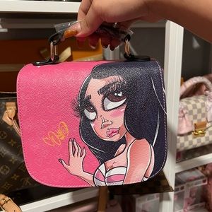 Sand one artist crossbody bag